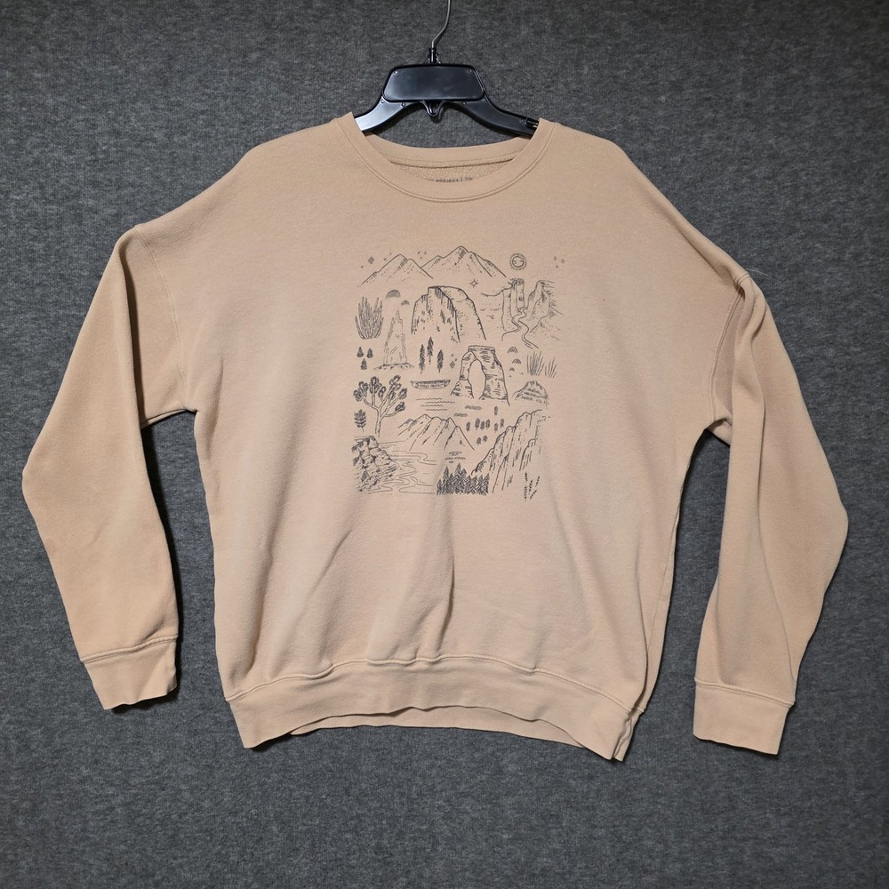 Parks Project Beige Graphic Crewneck Sweatshirt